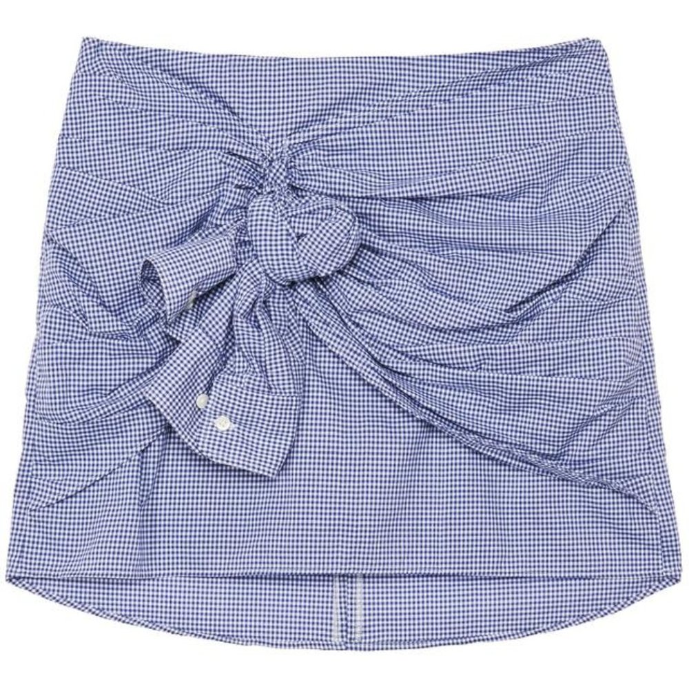NWT Gant Cuff Skirt - Blue Gingham - S